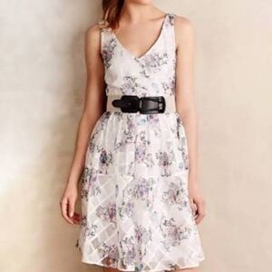 Anthropologie Maeve garden peony dress